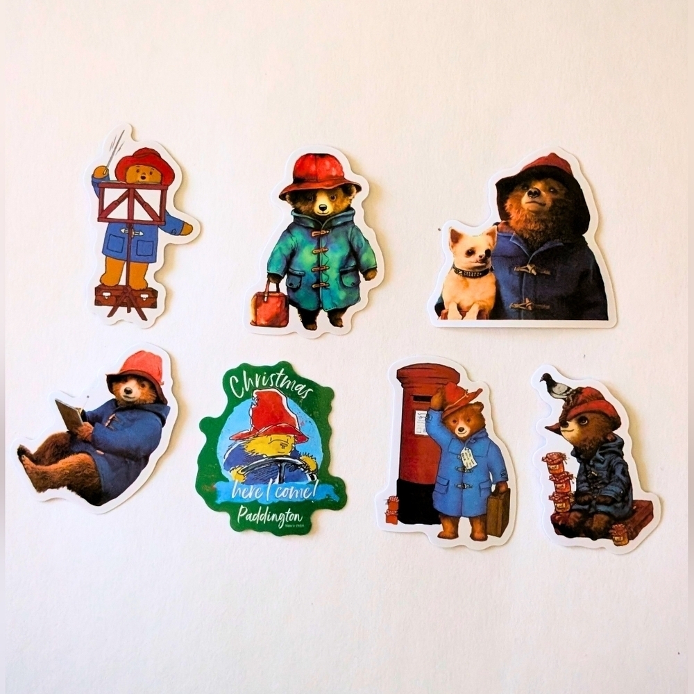 Paddington Bear Stickers - Set Of 5